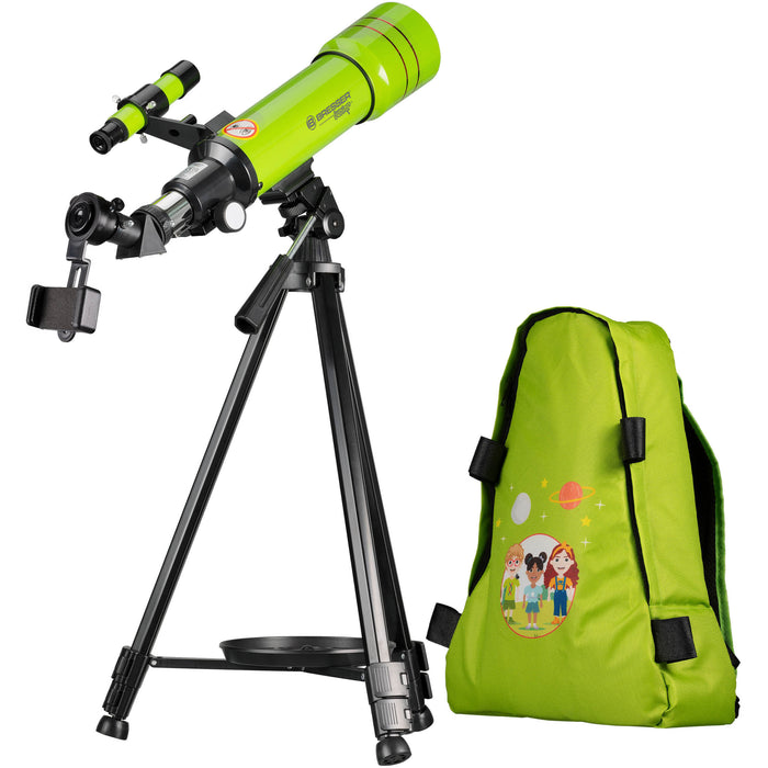 BRESSER JUNIOR Refracting Telescope 70/400 with Backpack - Green