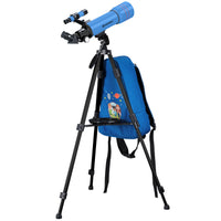 BRESSER JUNIOR Refracting Telescope 70/400 with Backpack - Blue