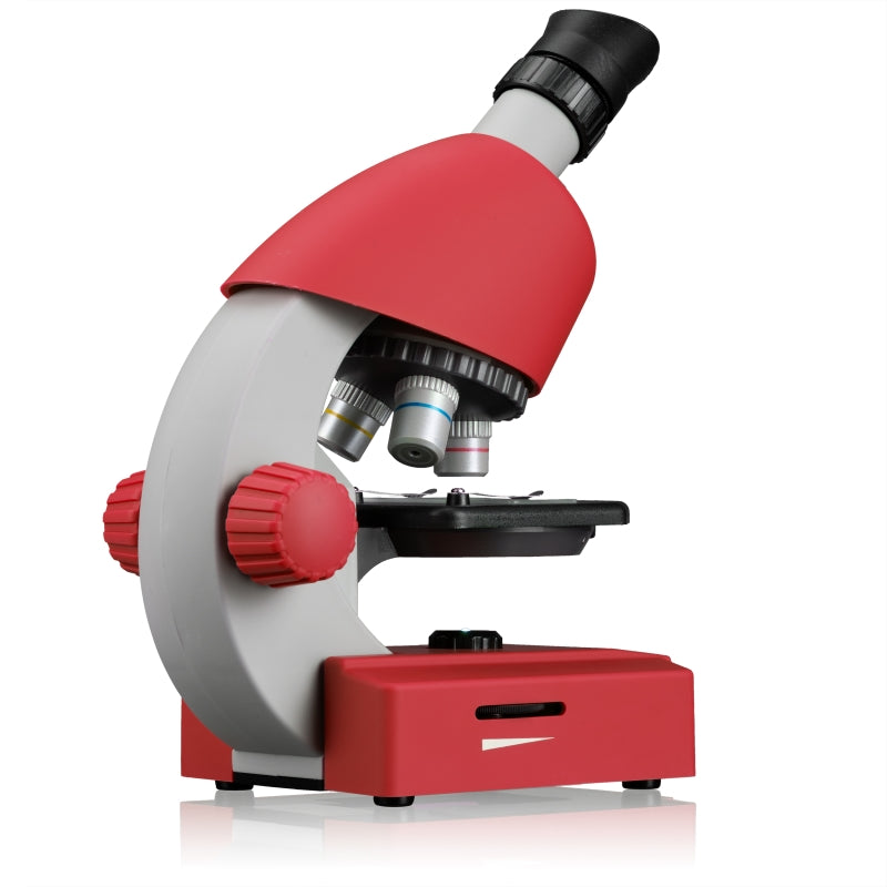 BRESSER JUNIOR 40x-640x Microscope (Red)