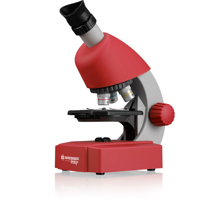 BRESSER JUNIOR 40x-640x Microscope - Red