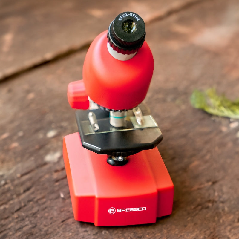 BRESSER JUNIOR 40x-640x Microscope (Red)
