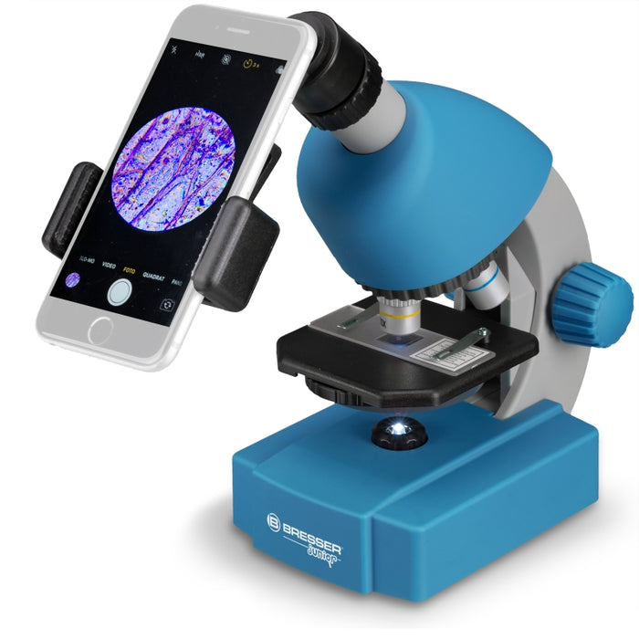 BRESSER JUNIOR 40x-640x Microscope (Blue)