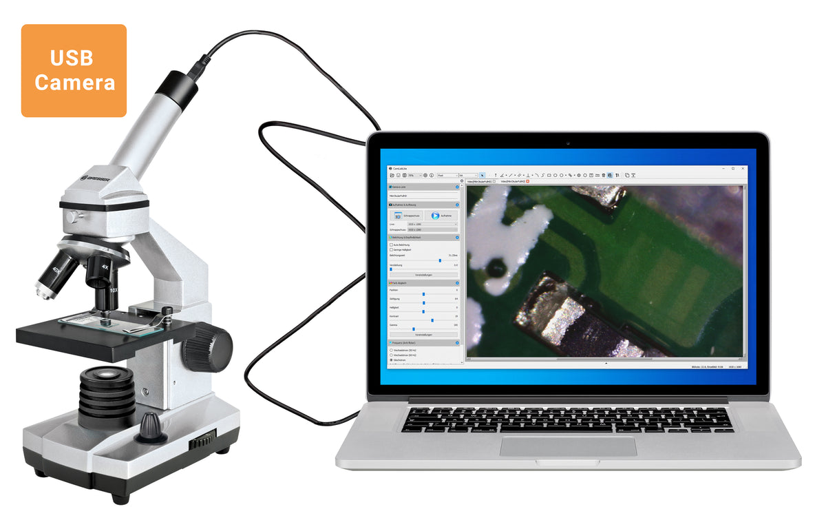 BRESSER JUNIOR 40x-1024x Microscope with HD Eyepiece Camera