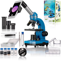 BRESSER JUNIOR Student Microscope BIOLUX SEL - Blue