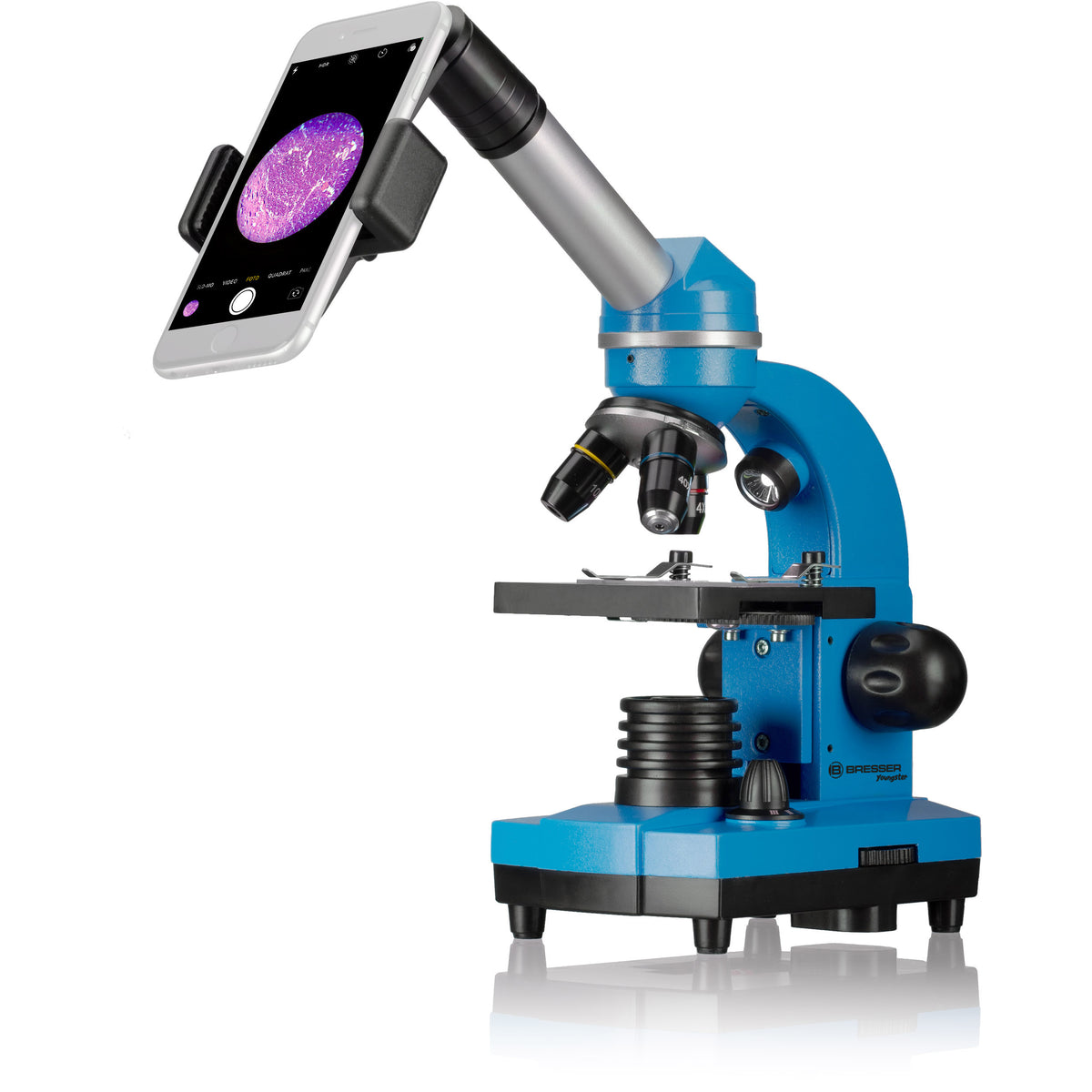 BRESSER JUNIOR Student Microscope BIOLUX SEL - Blue
