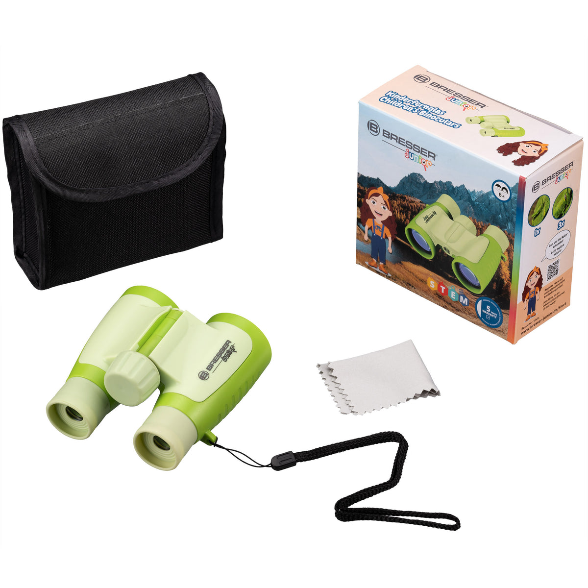 BRESSER JUNIOR 3x30 Children's Binoculars - Green
