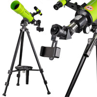 BRESSER JUNIOR Refracting Telescope 70/400 with Backpack - Green