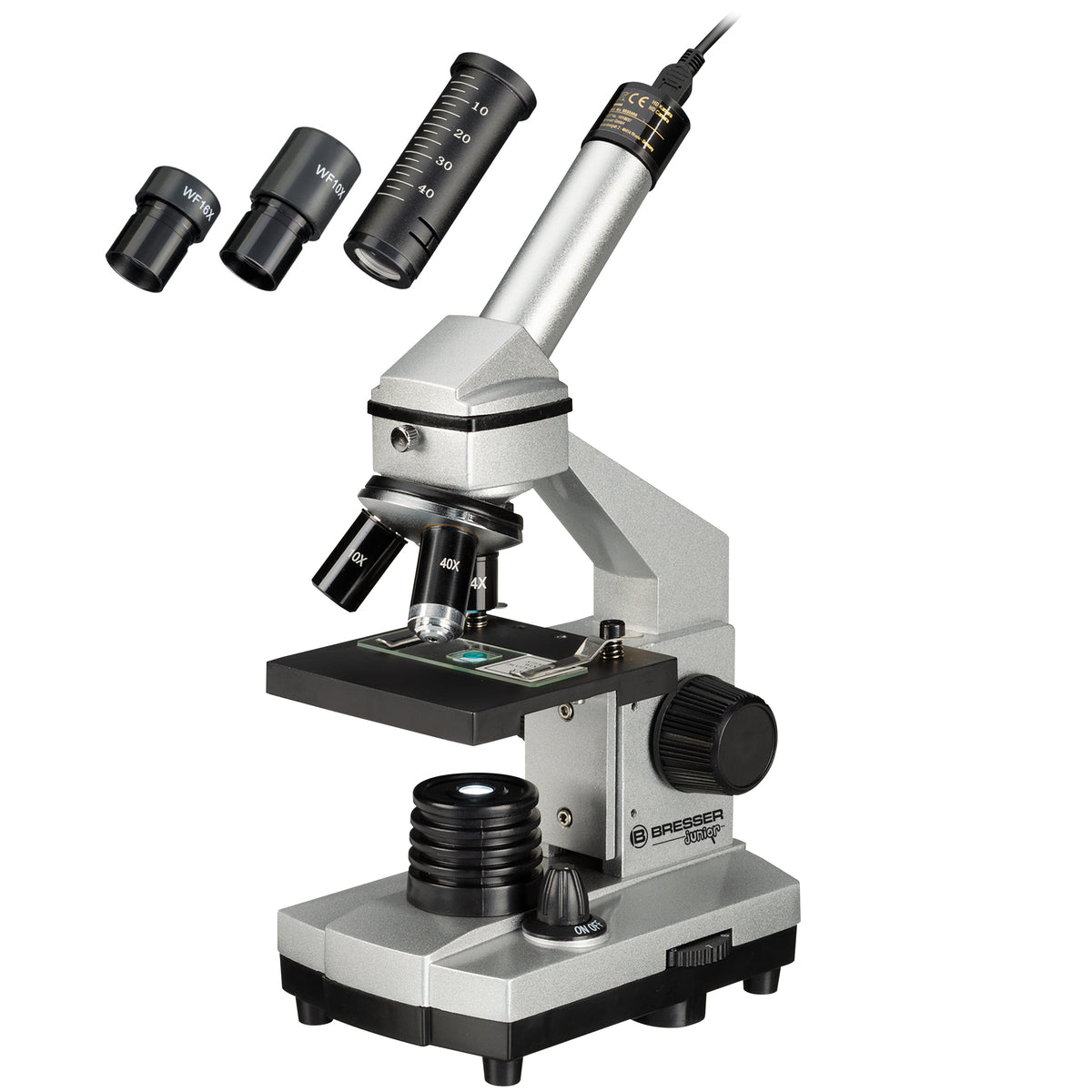 BRESSER JUNIOR 40x-1024x Microscope with HD Eyepiece Camera